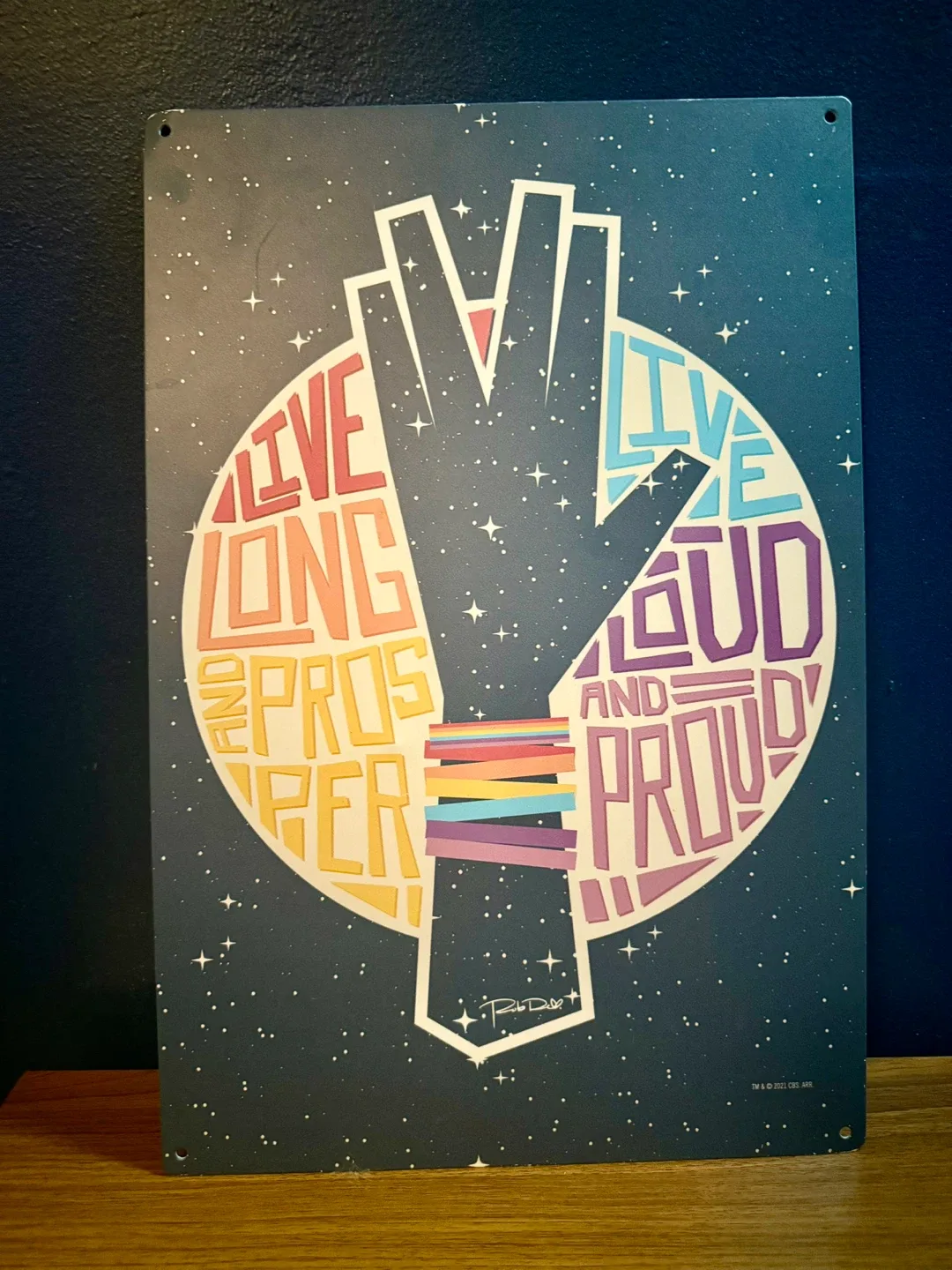 Star Trek 'Live Long and Proud' Metal Sign thumbnail