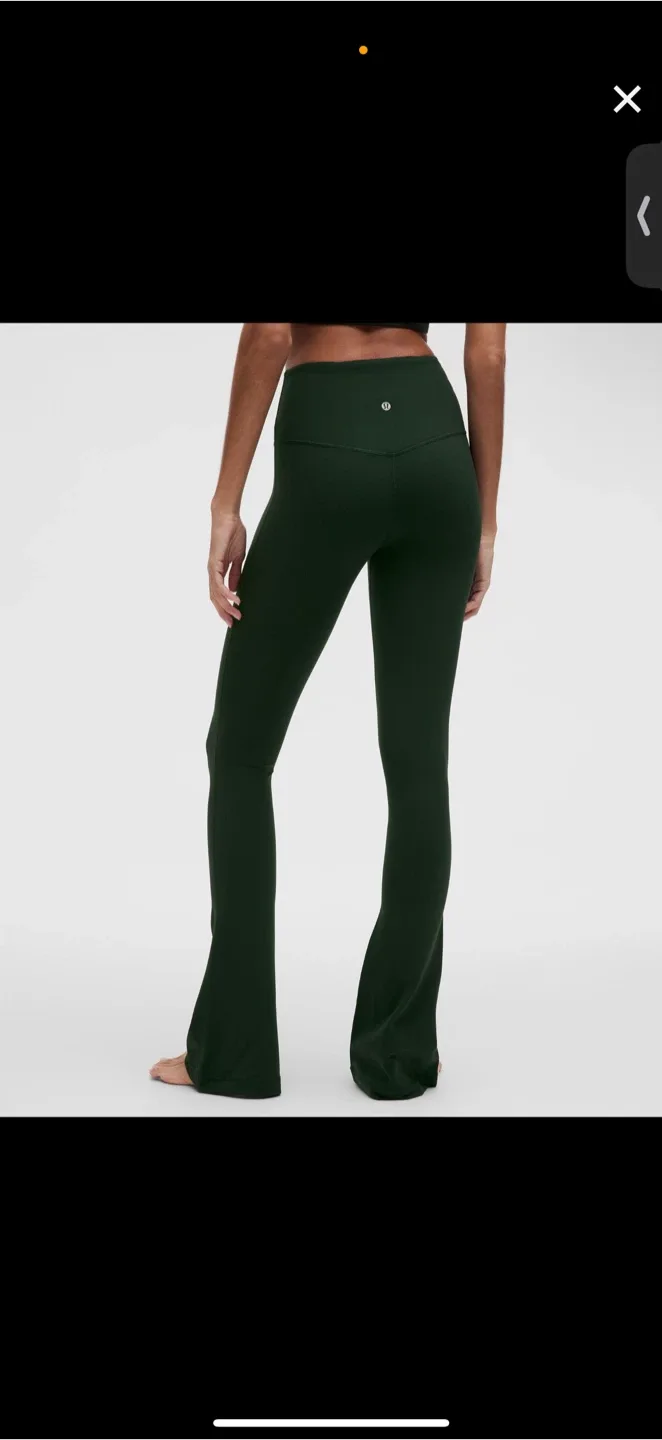 Lululemon mini flare rainforest green - looking to trade thumbnail