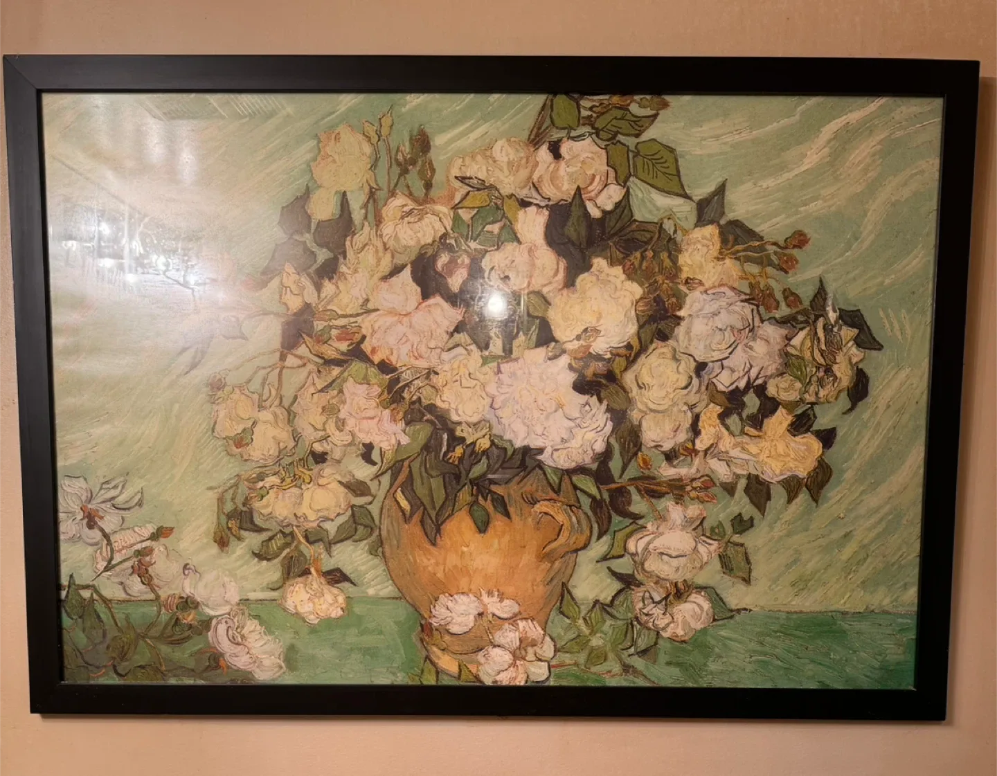 Framed Van Gogh "Roses" Print thumbnail