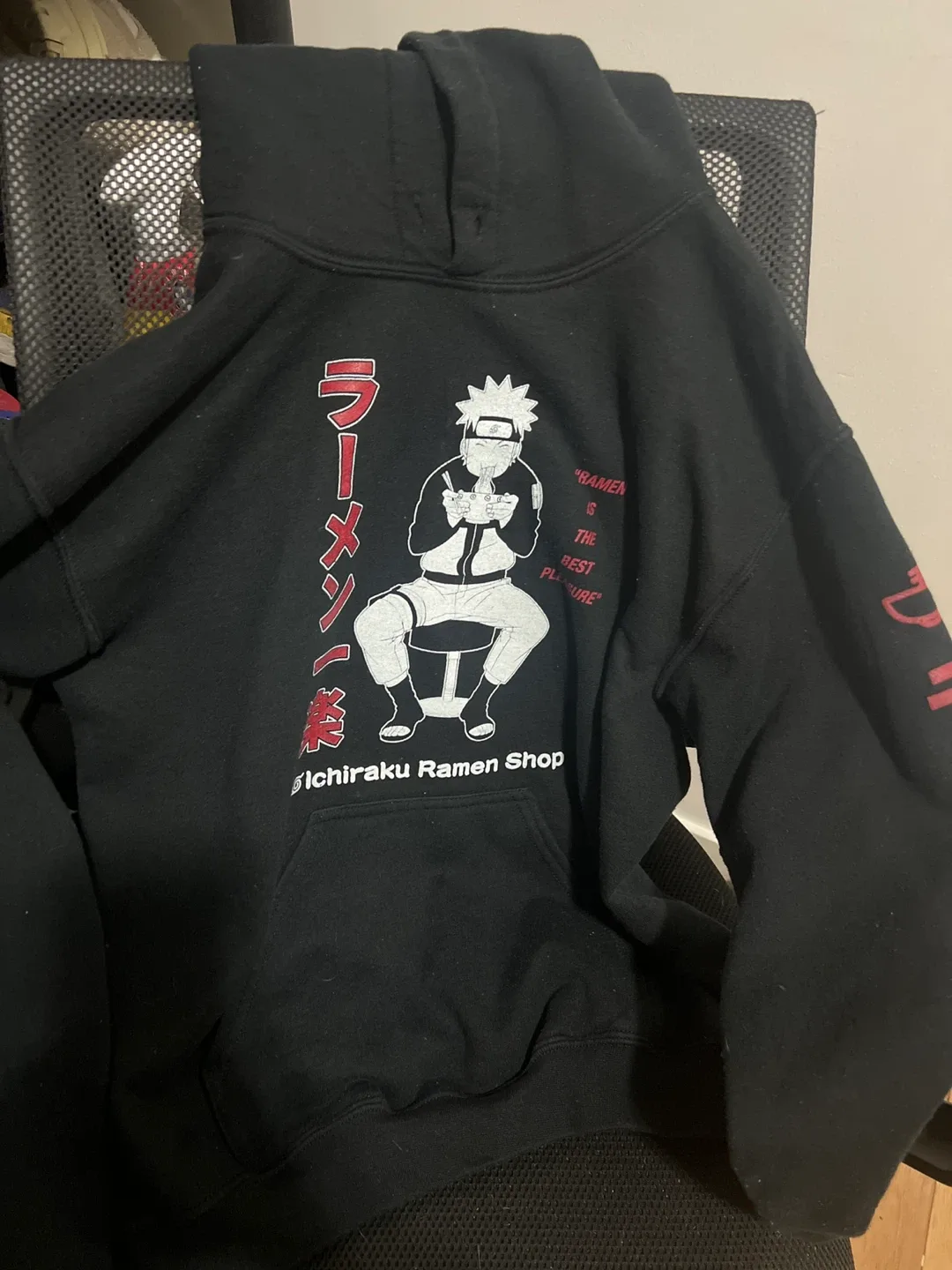 Naruto Ichiraku Ramen Shop Black Hoodie thumbnail