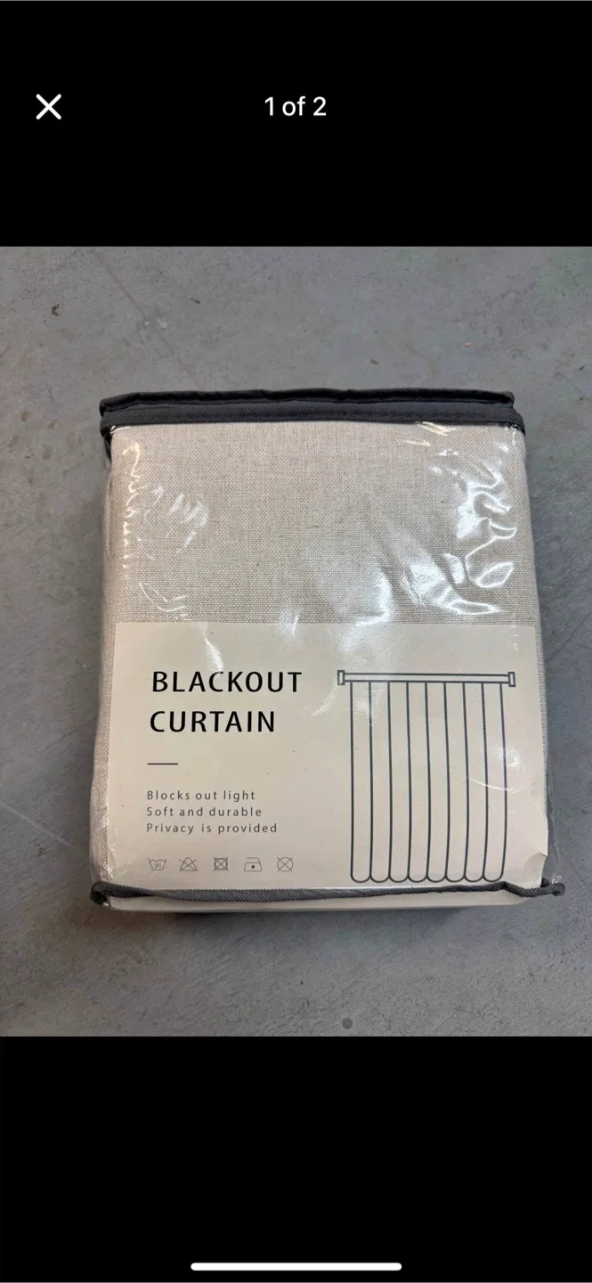 New Blackout Curtain x 1 - Soft & Durable