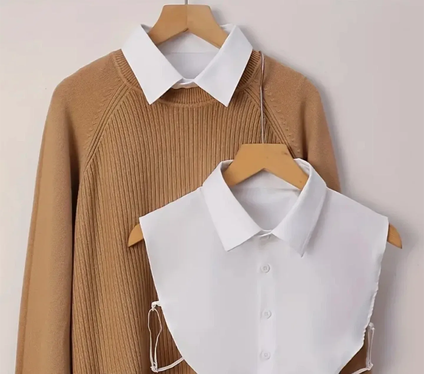 Detachable Dickey Collar - White thumbnail