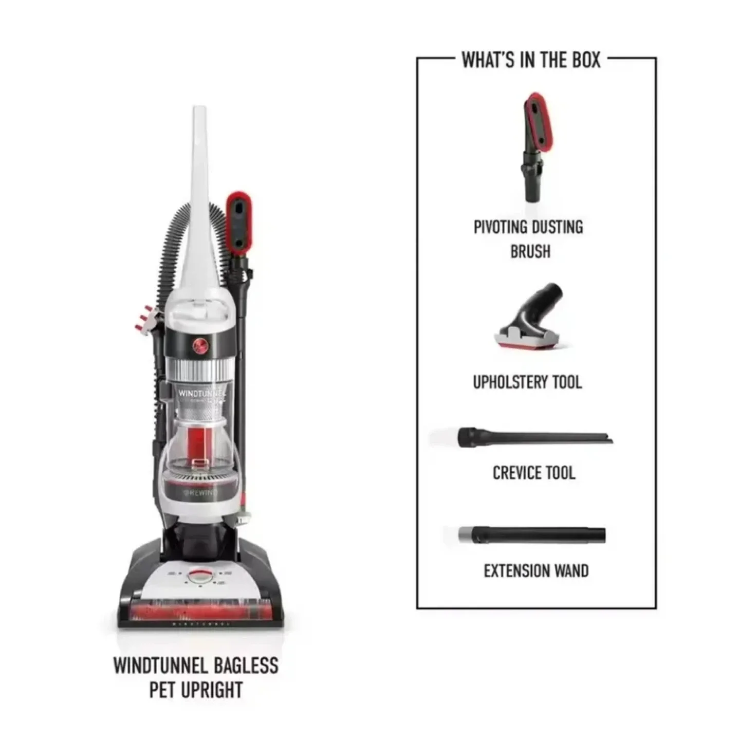 Hoover WindTunnel Bagless Pet Upright Vacuum image indicator(2)