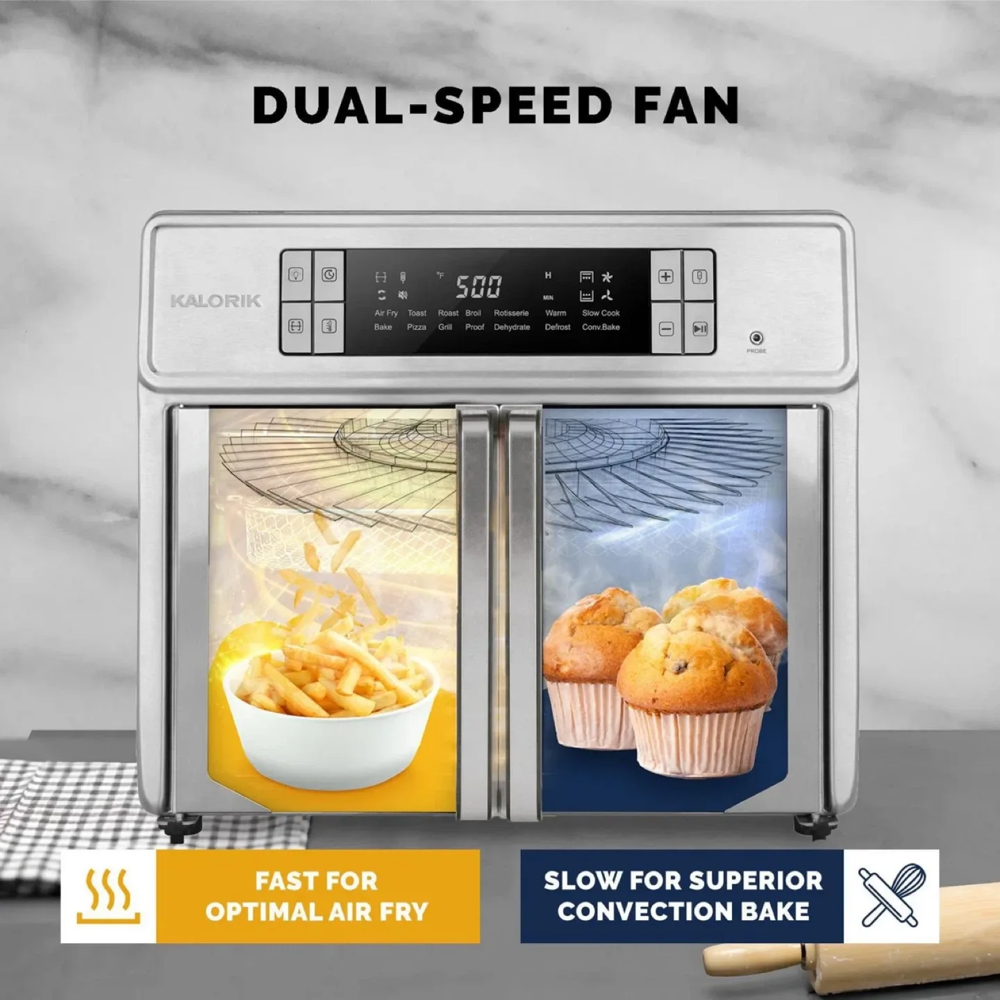 Kalorik Air Fryer Oven image indicator(6)