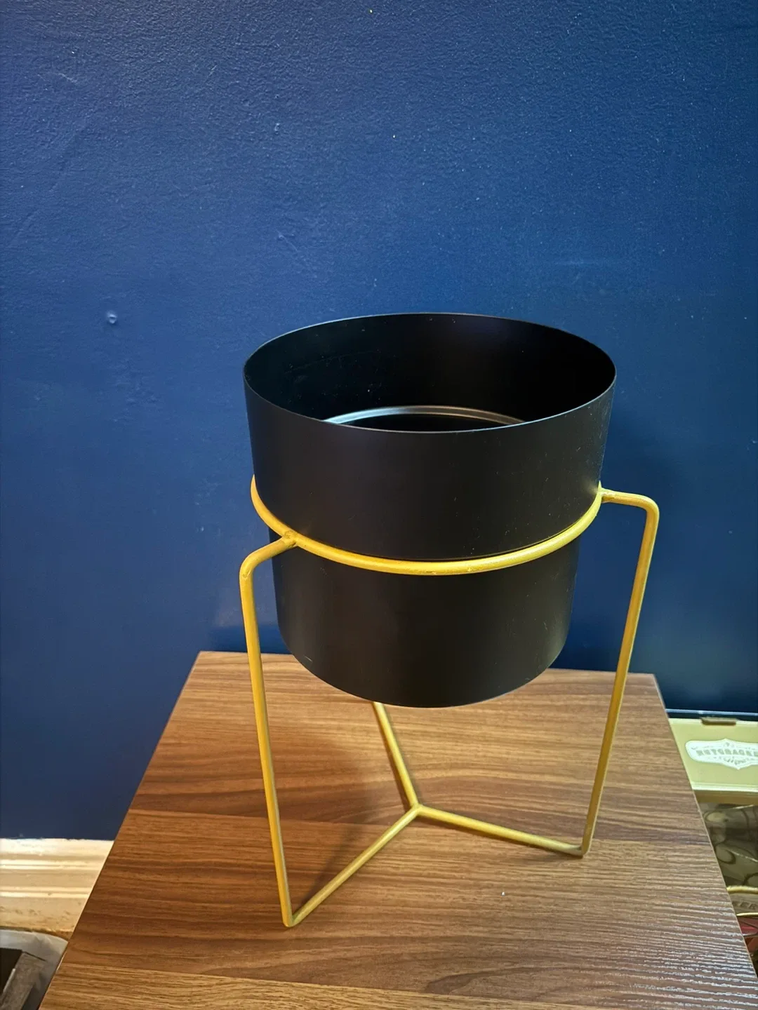 Black & Gold  Metal Plant Stand image indicator(2)
