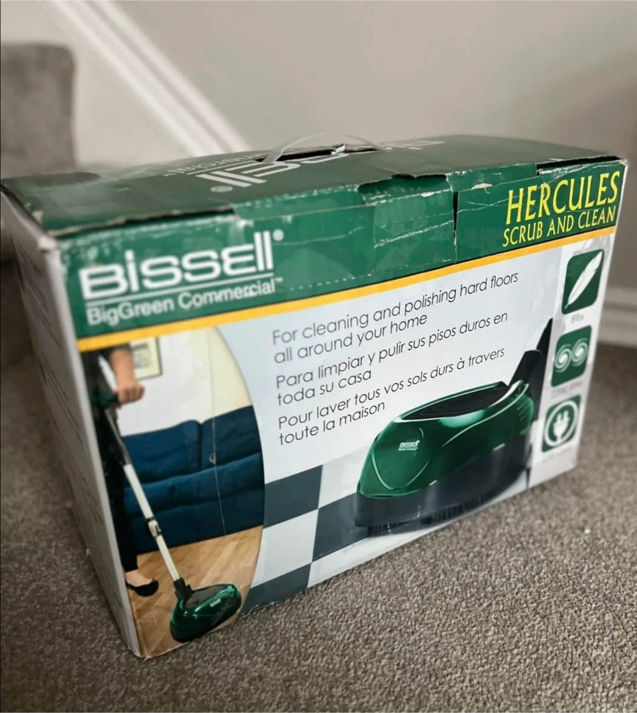 NEW BigGreen Commercial Scrub & Clean Floor Polisher image indicator(10)