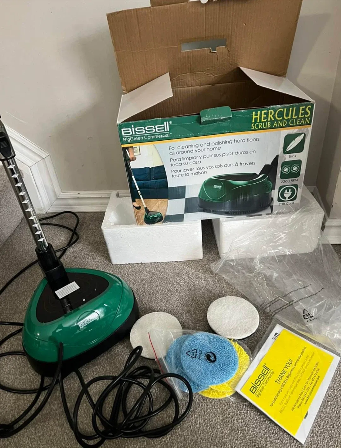 NEW BigGreen Commercial Scrub & Clean Floor Polisher image indicator(3)