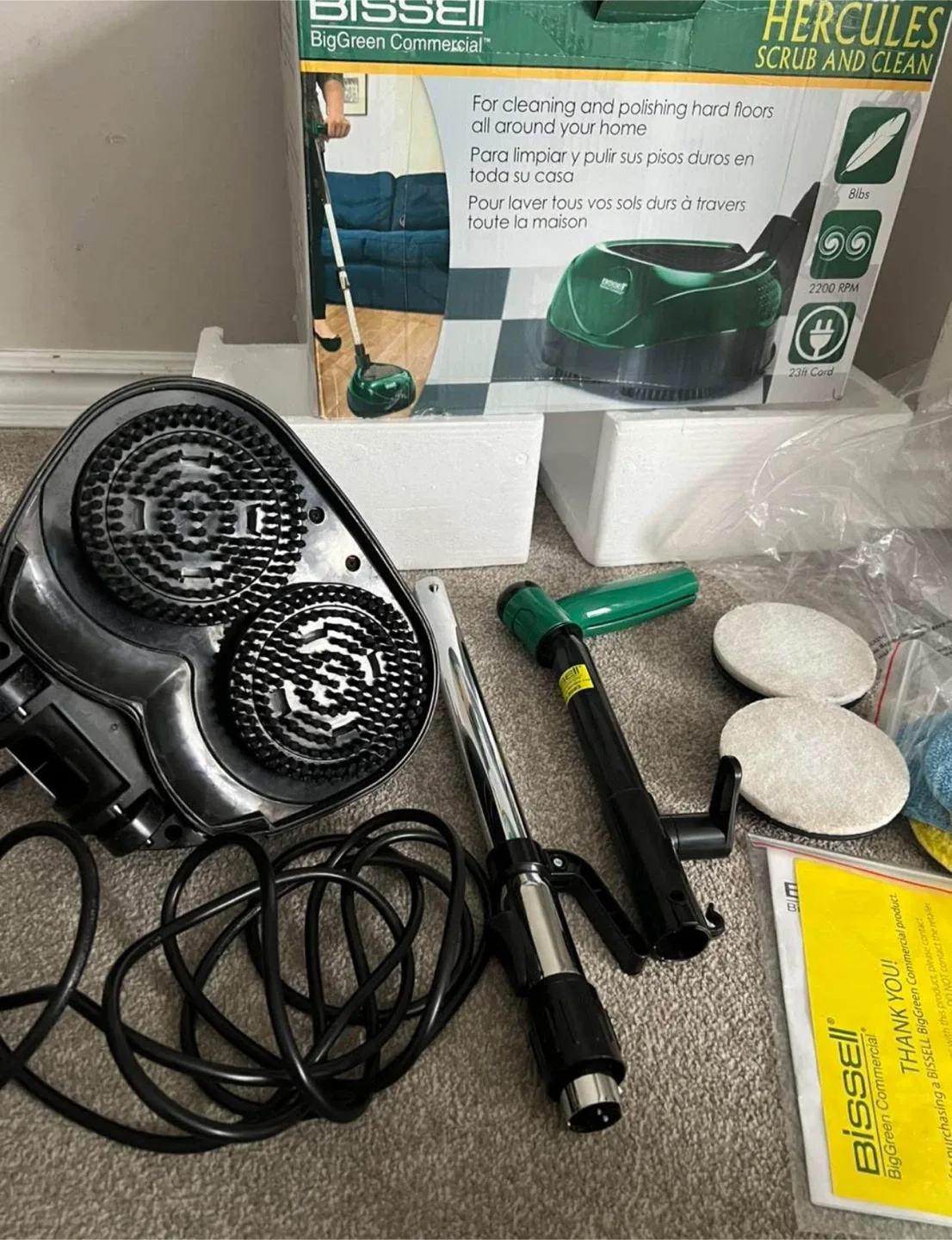 NEW BigGreen Commercial Scrub & Clean Floor Polisher image indicator(7)