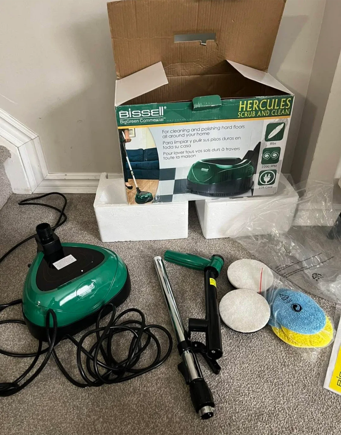 NEW BigGreen Commercial Scrub & Clean Floor Polisher image indicator(4)