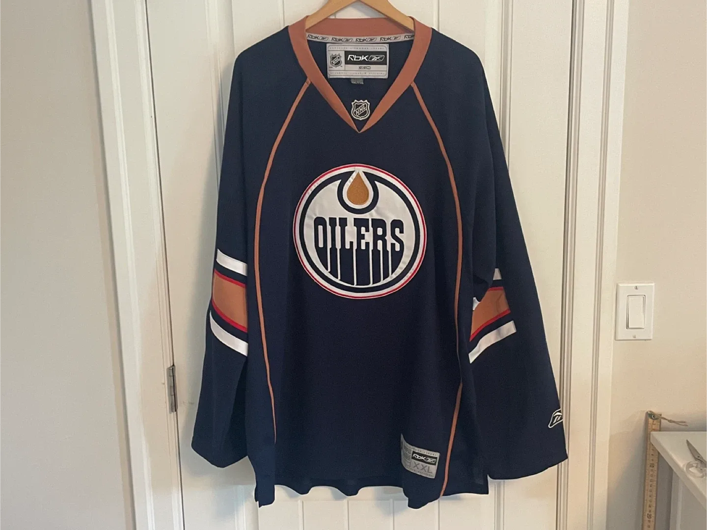 Authentic Vintage Reebok Edmonton Oilers Jersey Size XXL 2XL thumbnail