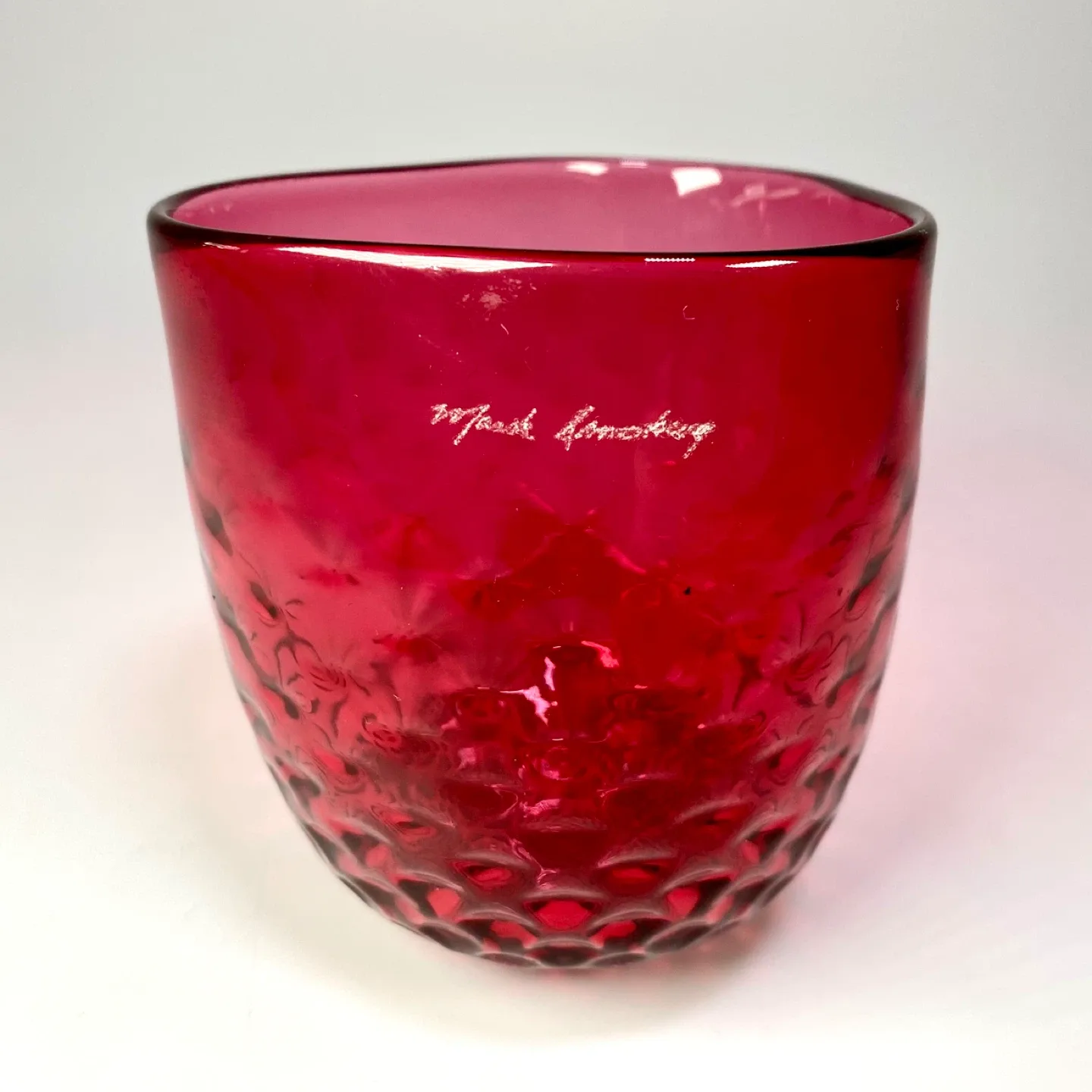 Vintage Blown Art Glass Cup thumbnail
