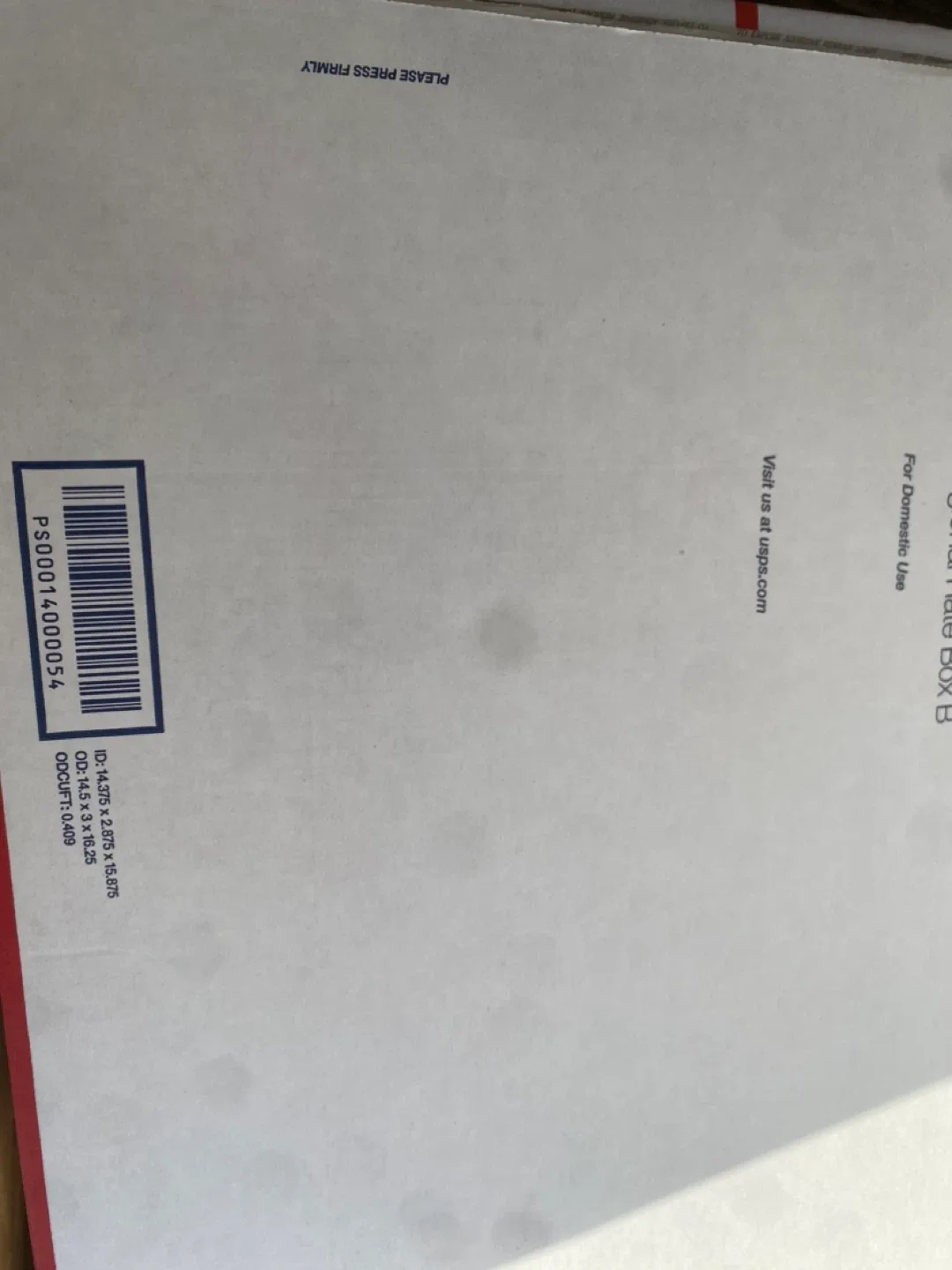 USPS Priority Mail Regional Rate Box B image indicator(2)