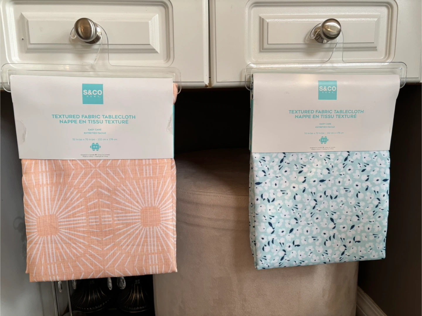Fabric Tablecloth - 52x70 in , 3 for $10