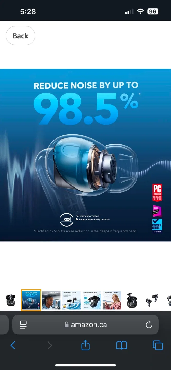 Anker Soundcore Liberty 4 NC Noise Cancelling Earbuds image indicator(2)