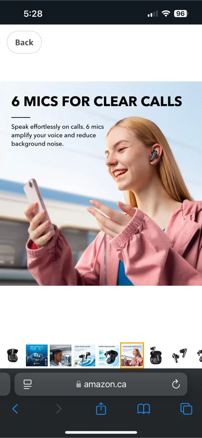 Anker Soundcore Liberty 4 NC Noise Cancelling Earbuds image indicator(6)