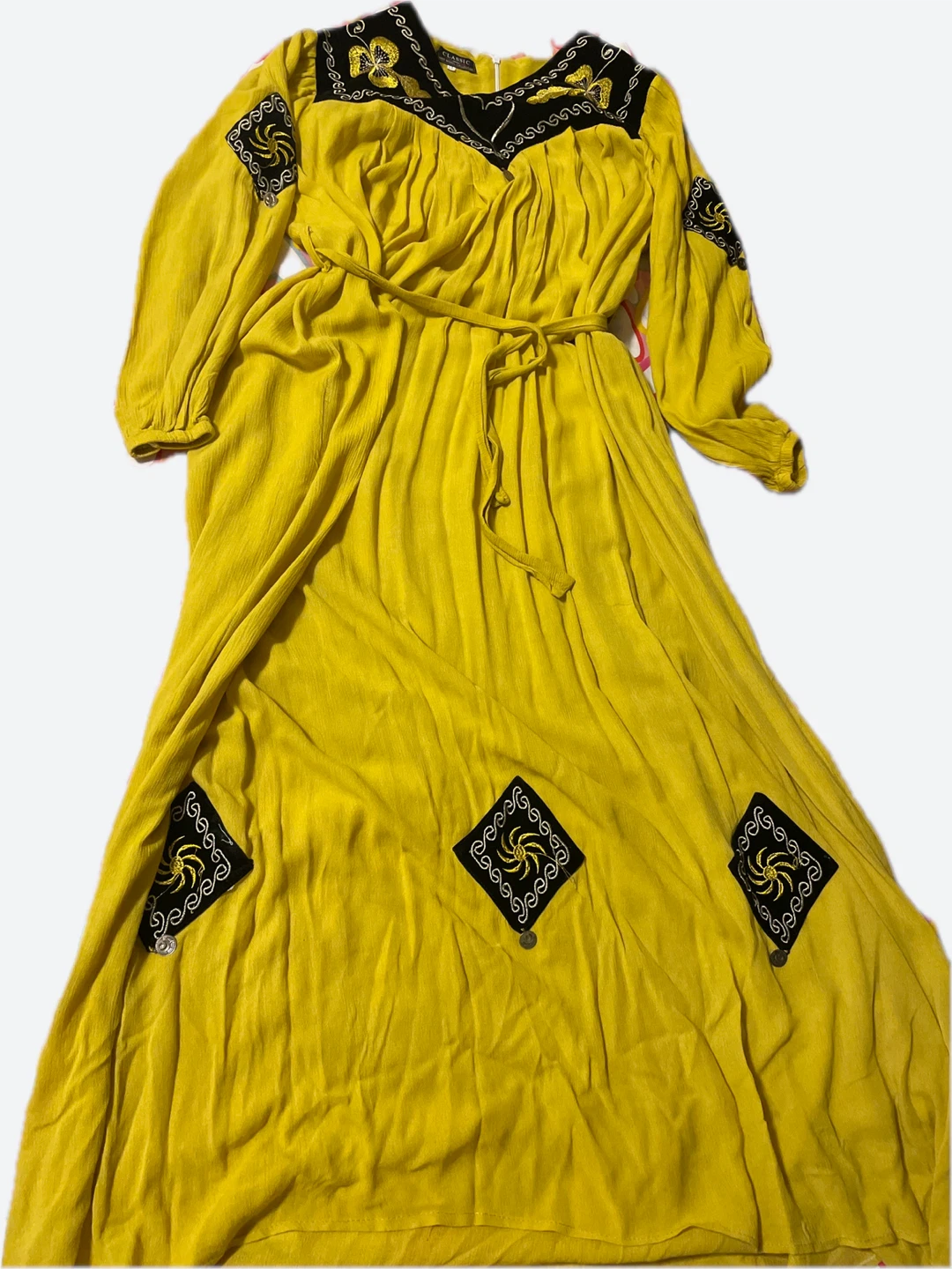 Brand new yellow cotton Maxi dress