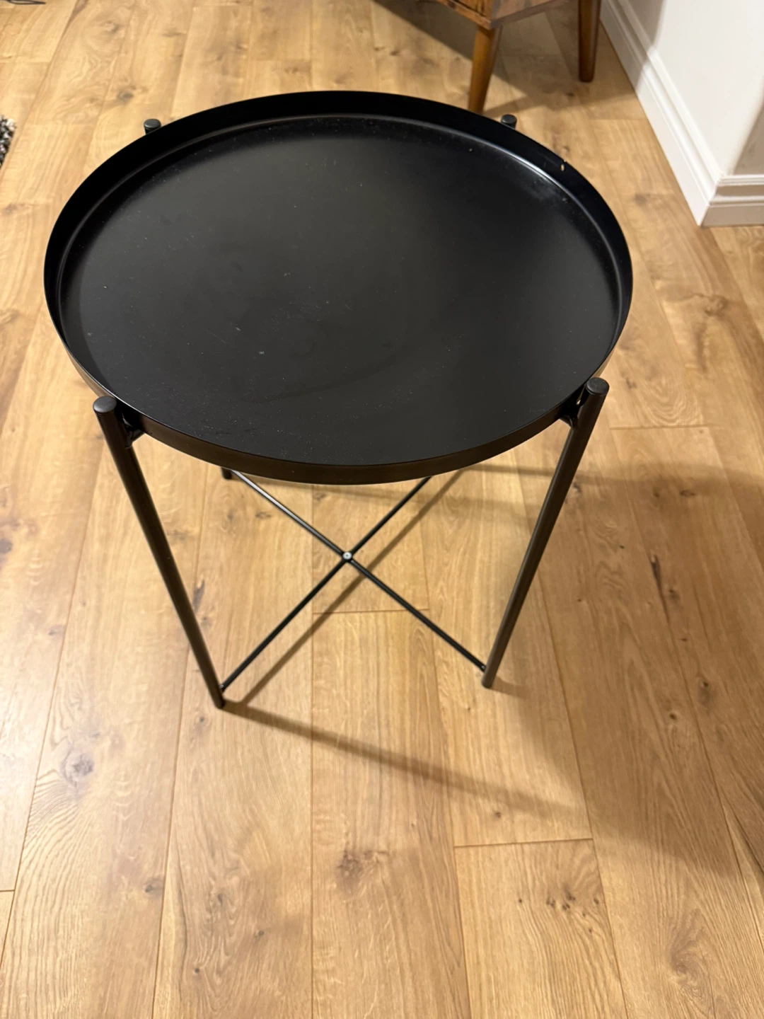 IKEA Black Side Table - 17 1/2"