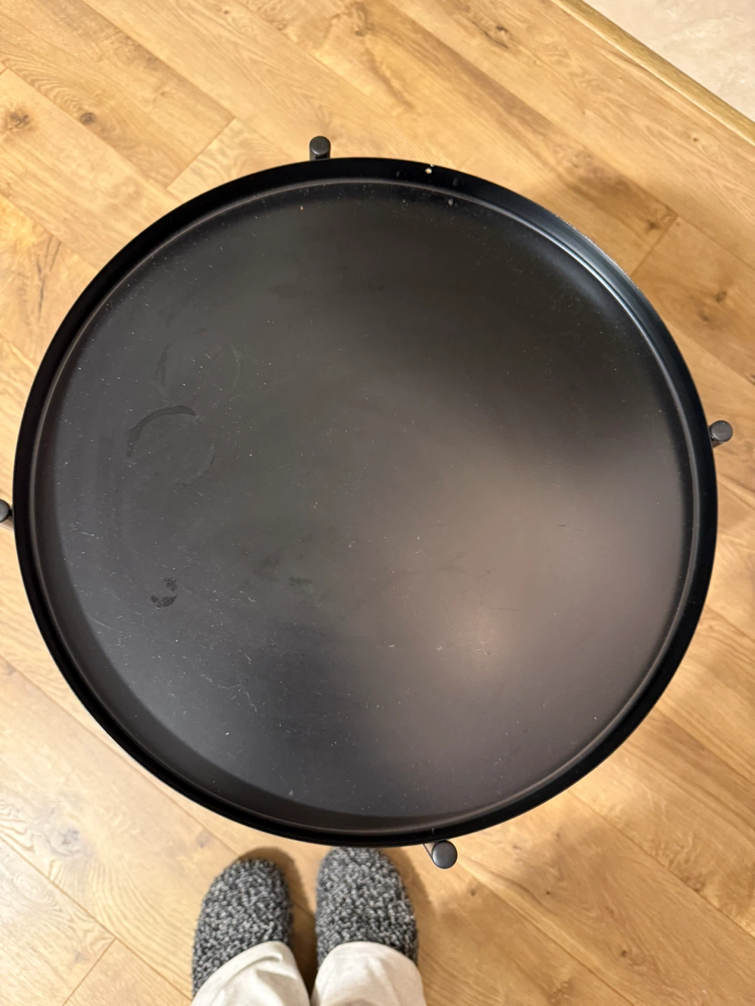 IKEA Black Side Table - 17 1/2" - photo 2