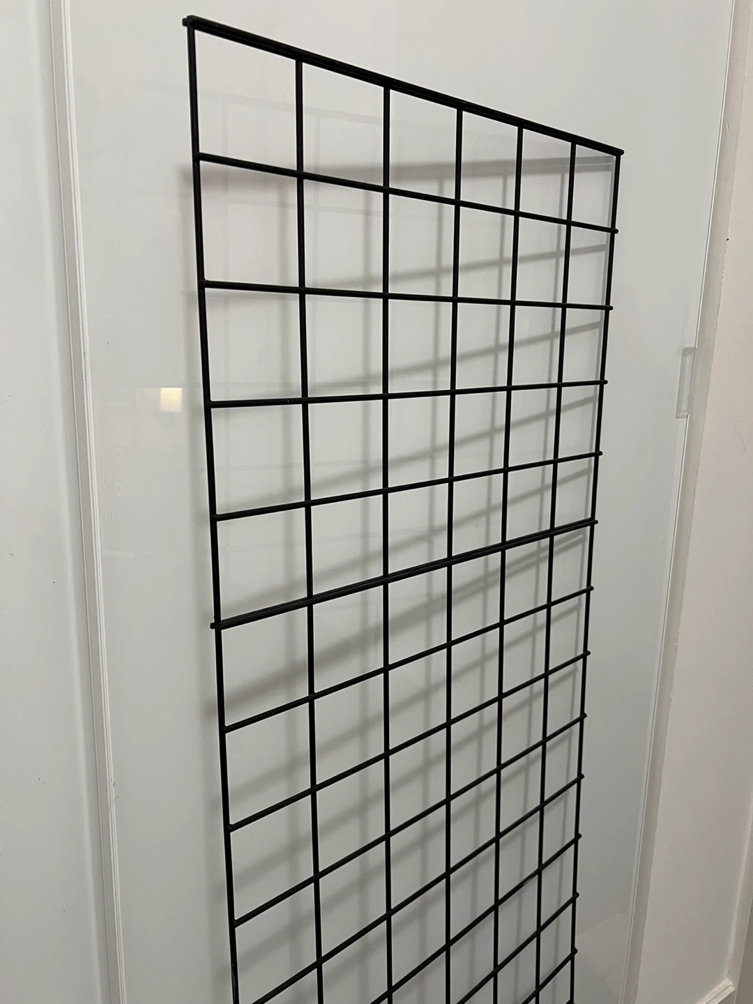 Black Metal Grid Panel Wall Decor - photo 2