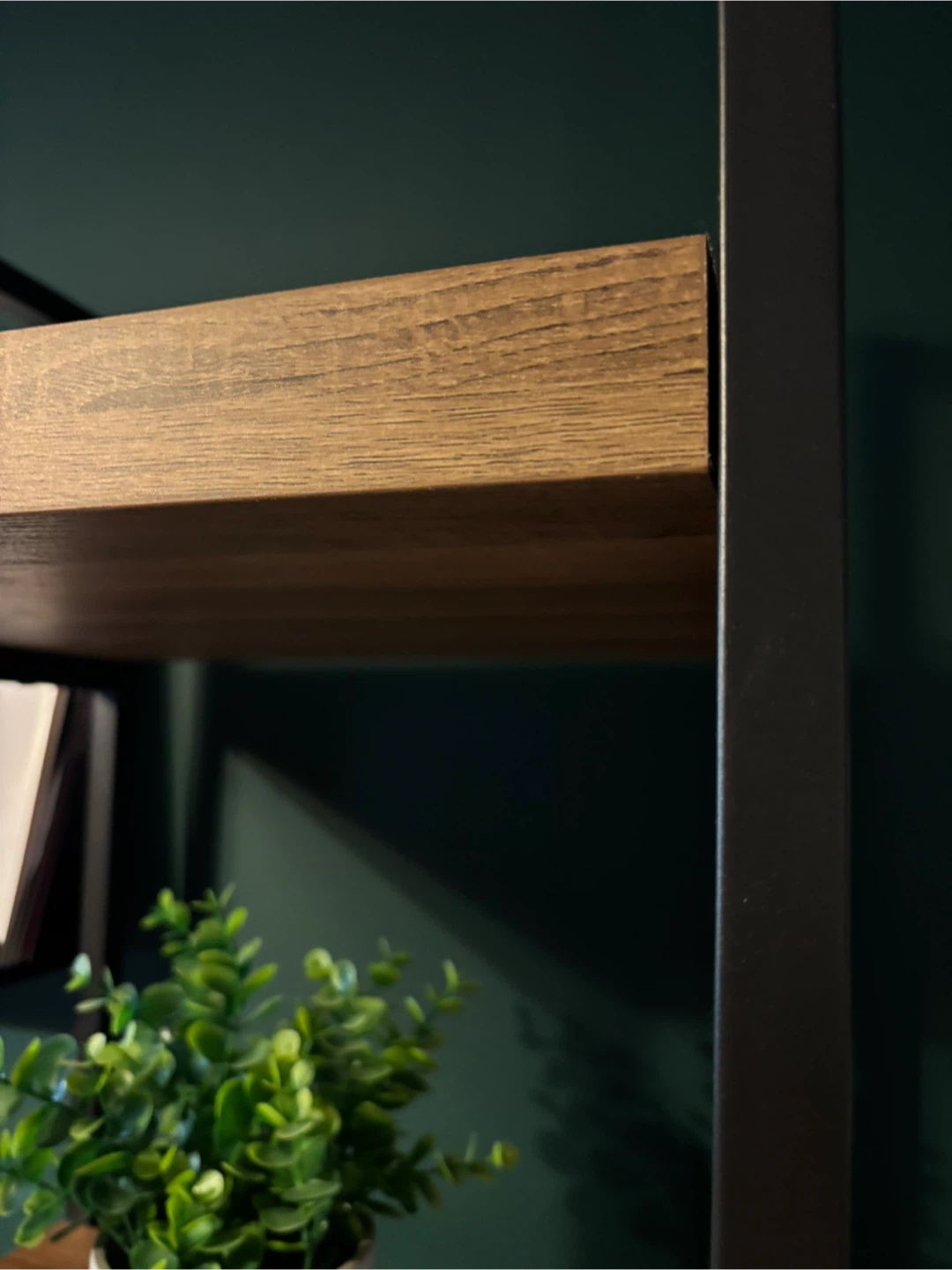 Wood and Metal Bookshelf with Cabinet - photo 4