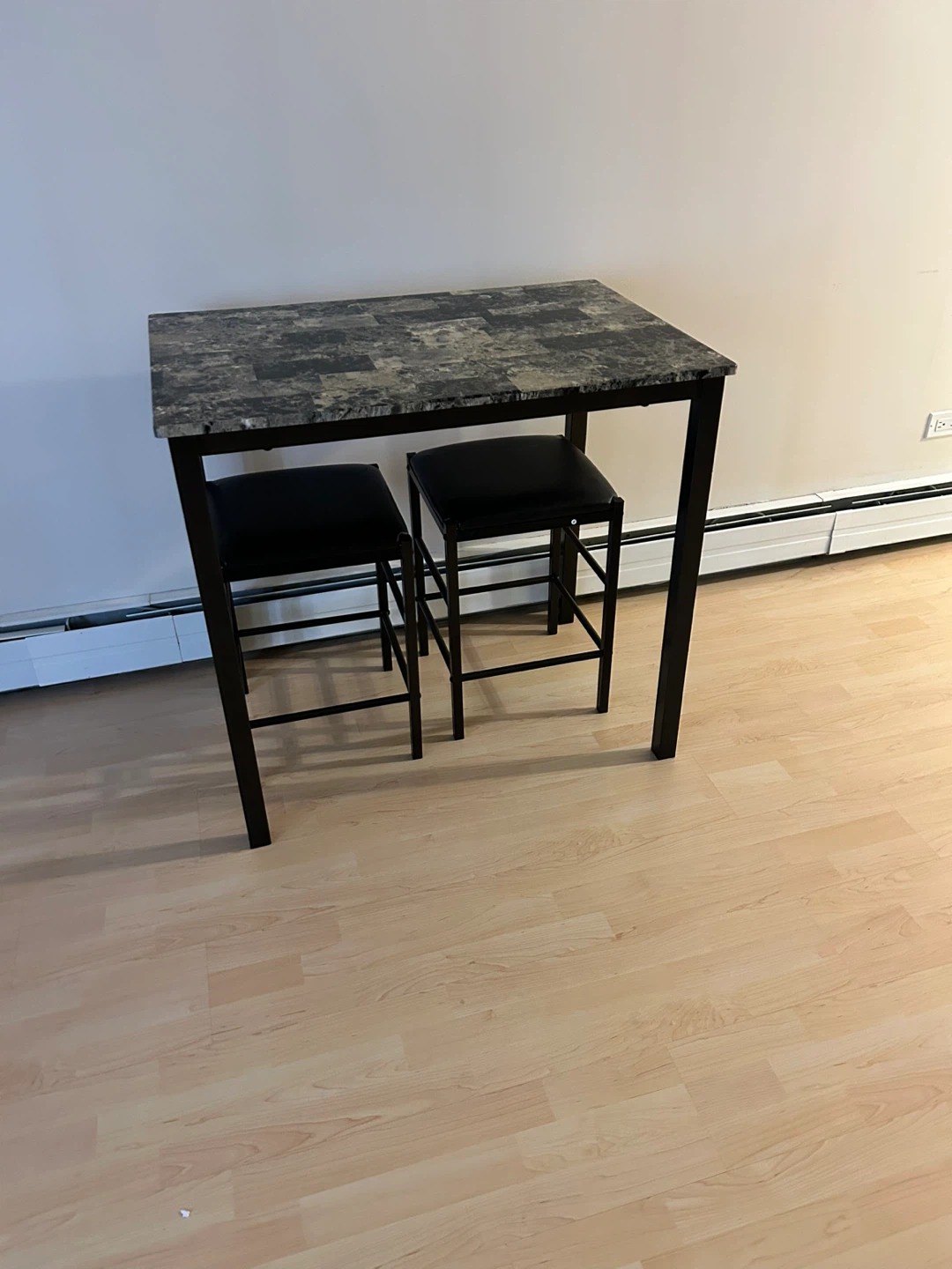Bar Height Dining Table with 2 Stools