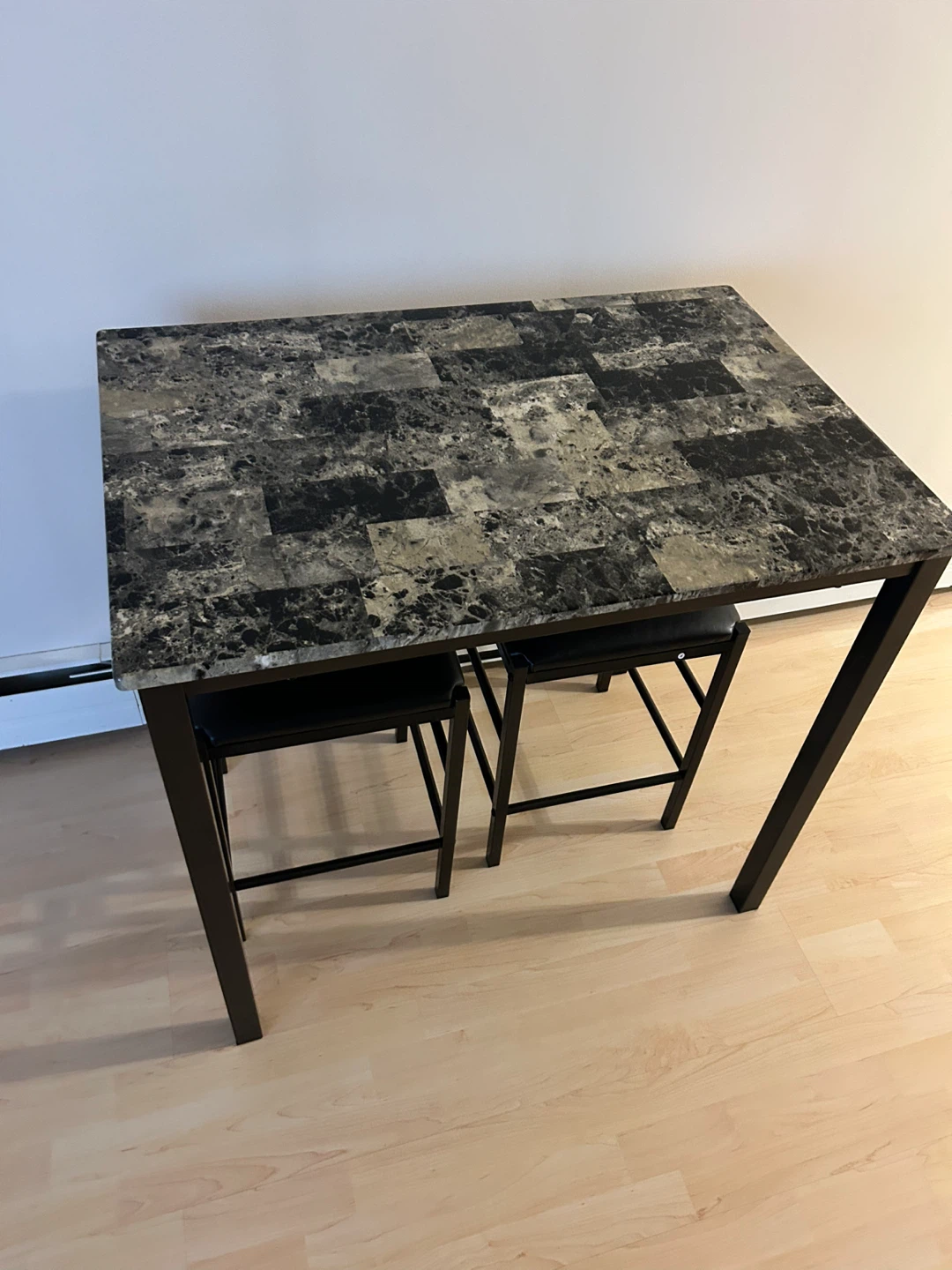 Bar Height Dining Table with 2 Stools - photo 3