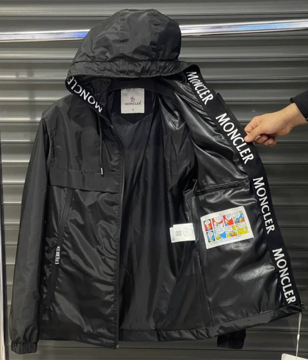 Moncler Black windbreaker thumbnail