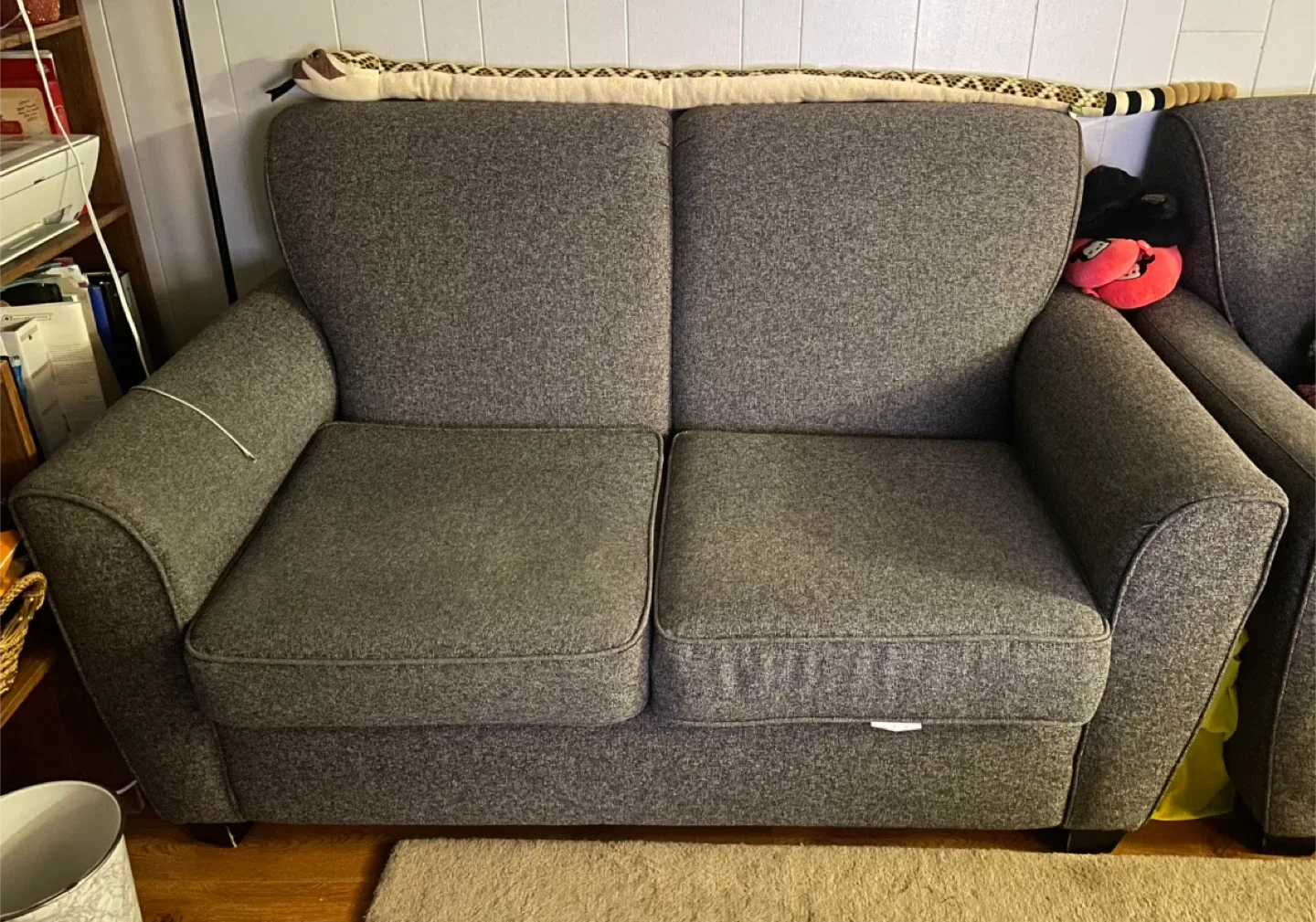 Grey Loveseat Sofa thumbnail