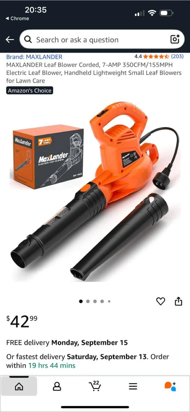 NEW MaxLander Leaf Blower thumbnail