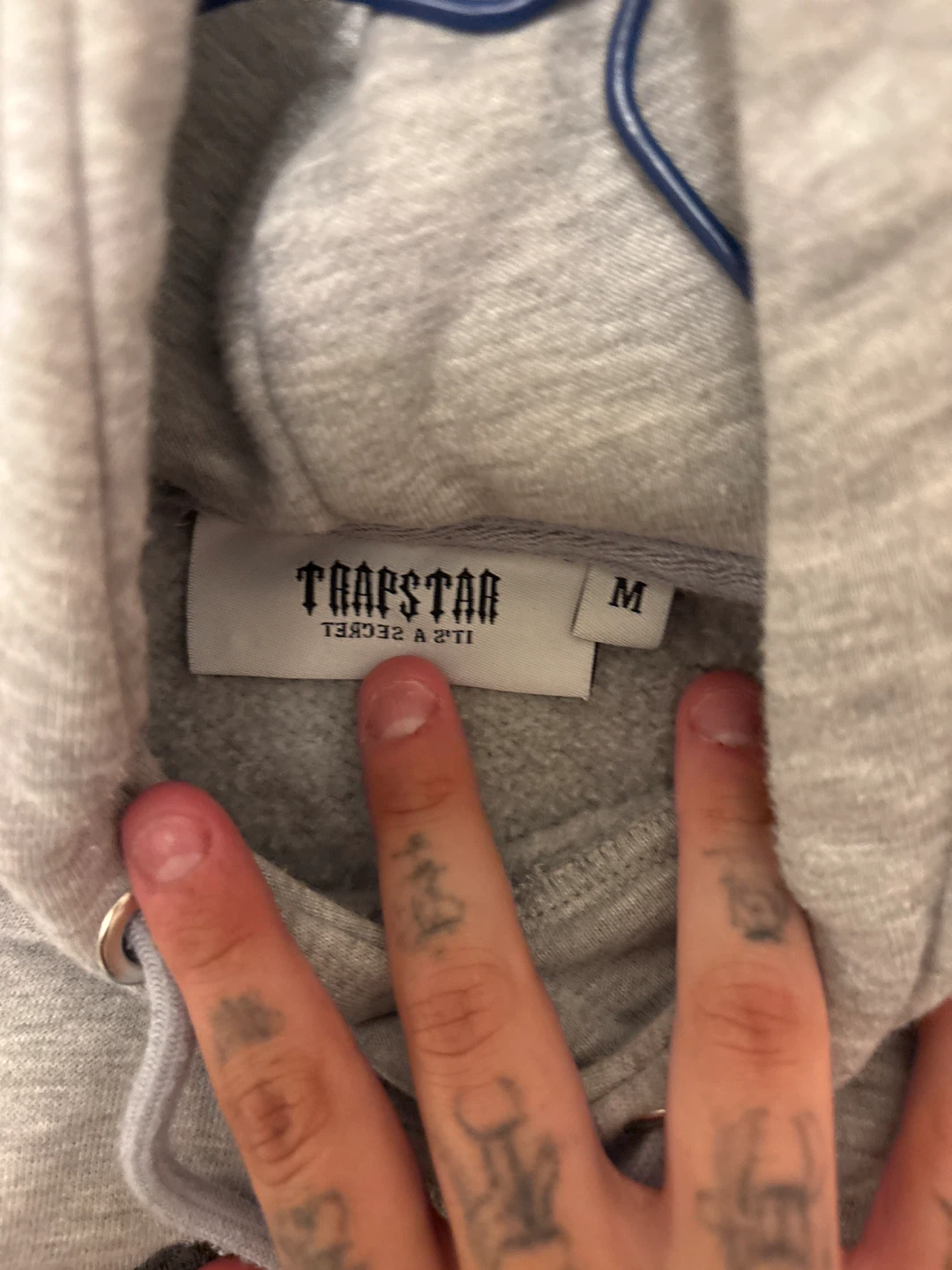 Trapstar Grey Hoodie - Size M - photo 2