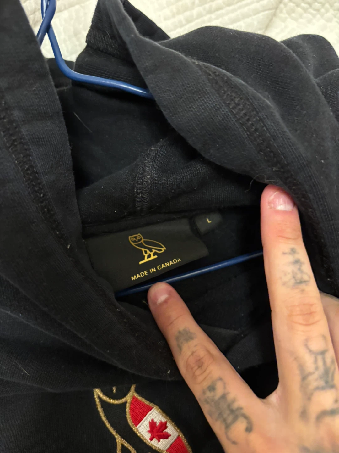 October's Very Own (OVO) Black Hoodie - Size L - photo 2