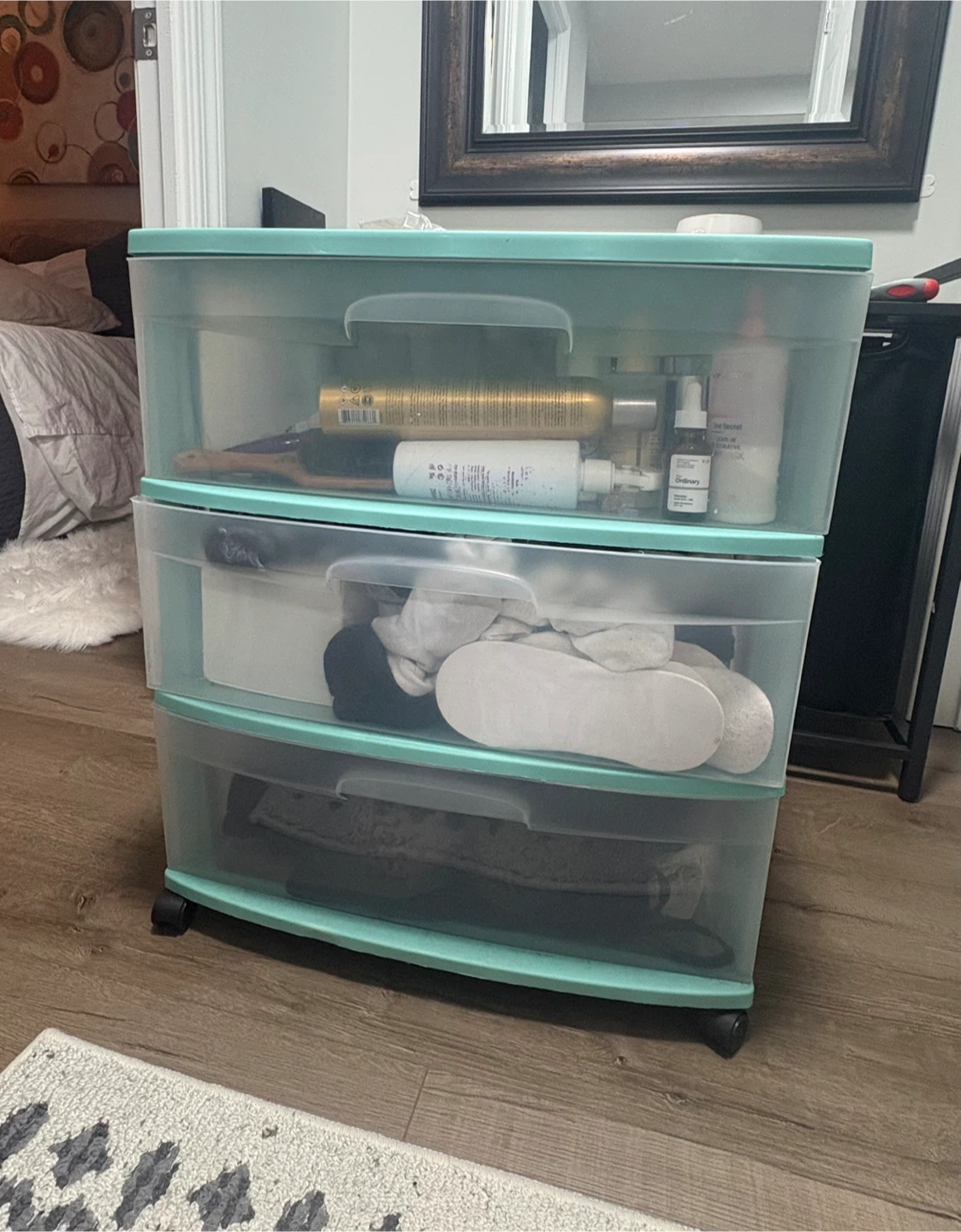 Sterilite 3-Drawer Wide Weave Tower - Mint