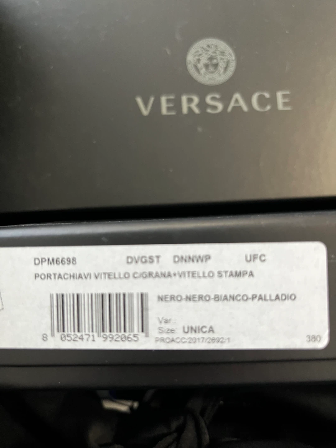 Versace Leather Keychains - Nero, Navy, Turquoise - photo 3