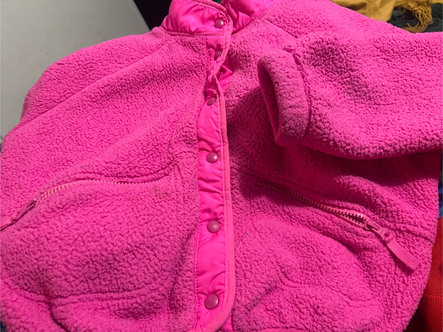 GAP Teen Pink Fleece Jacket - Size M