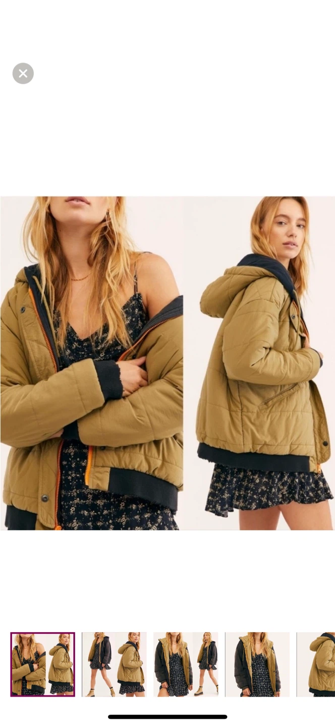 Free People reversible Quilted Jacket