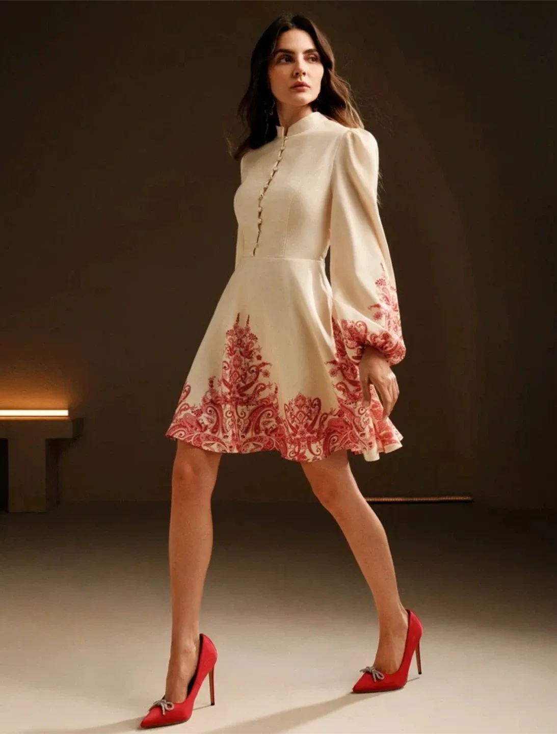 Paisley Print Mini Dress thumbnail