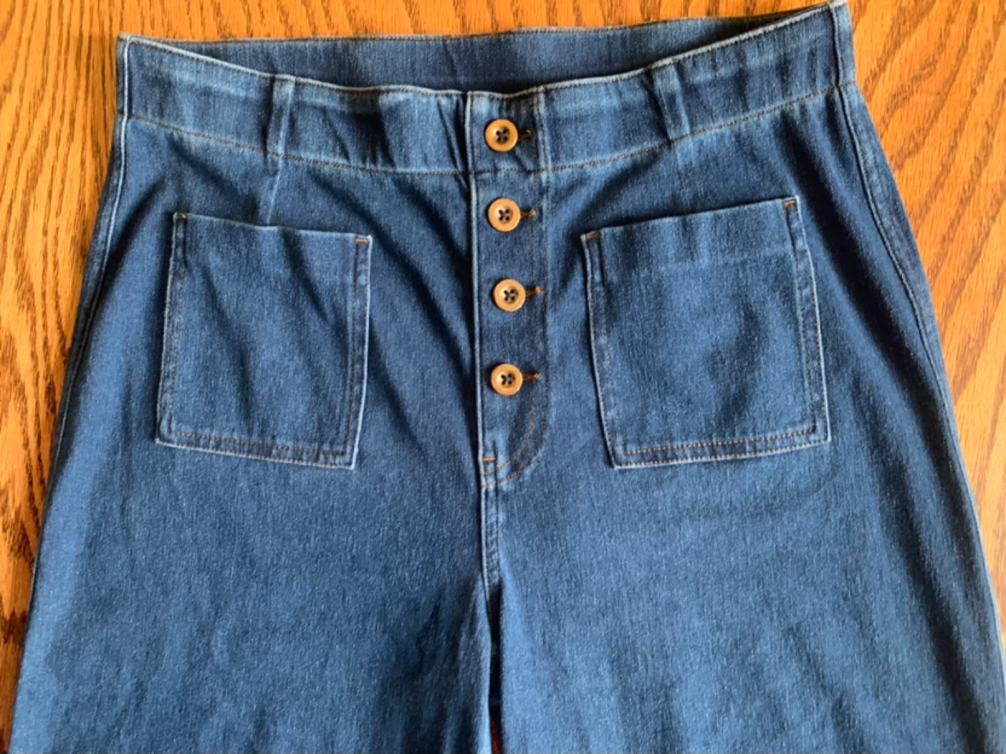 Women’s Wide Leg Denim Pants - Size L - photo 5