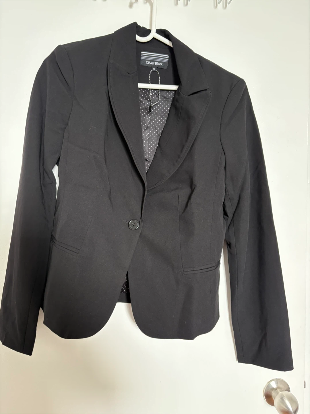 Oliver Black Blazer - Size 10, Black