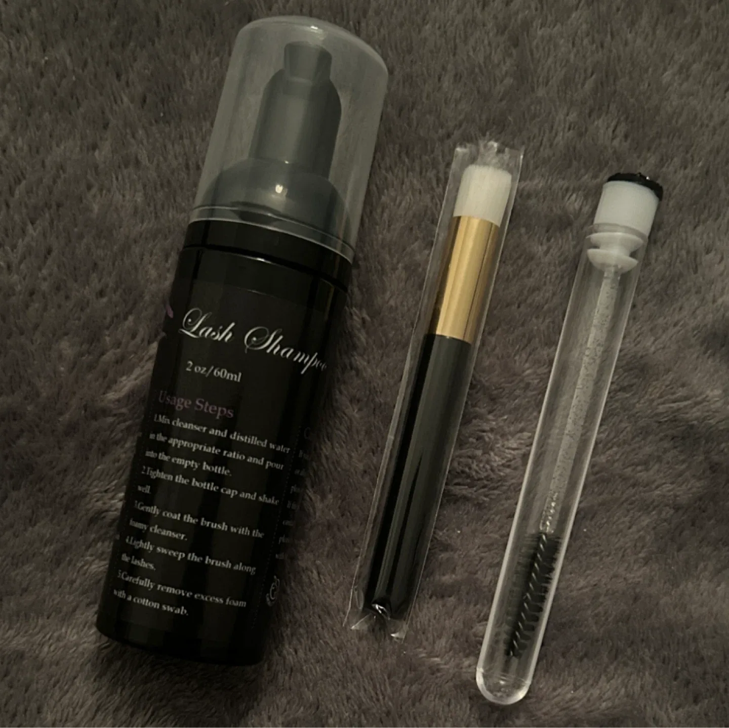 Lash Extension Care kit | Shampoo Set with Brush and Wand thumbnail