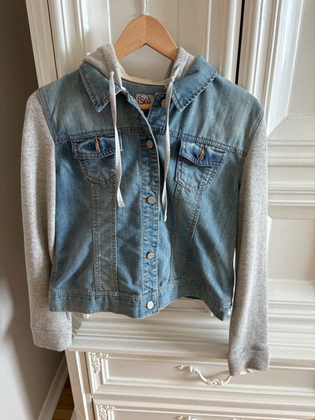 So Denim Jacket with Hood - Size XL thumbnail