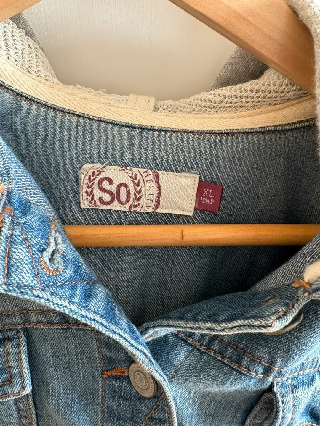 So Denim Jacket with Hood - Size XL image indicator(3)