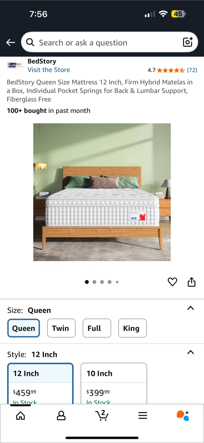 BedStory Queen Size 12 Inch Firm Hybrid Mattress - photo 3