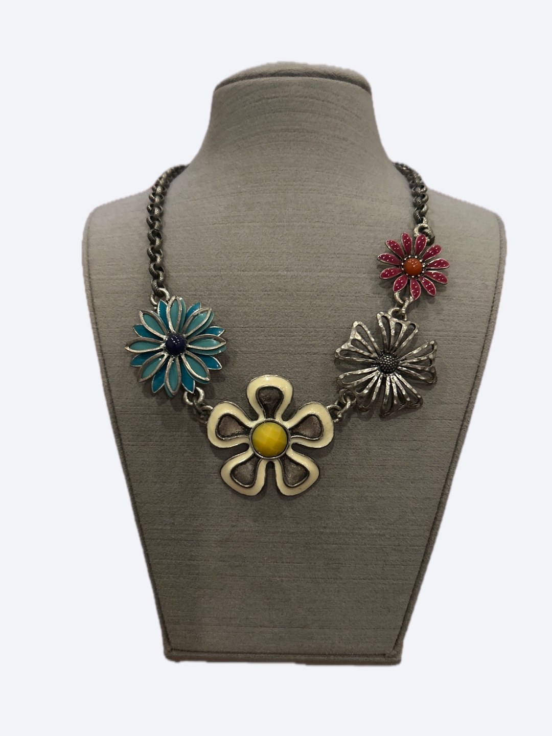 Flower Statement Necklace (Reversible)