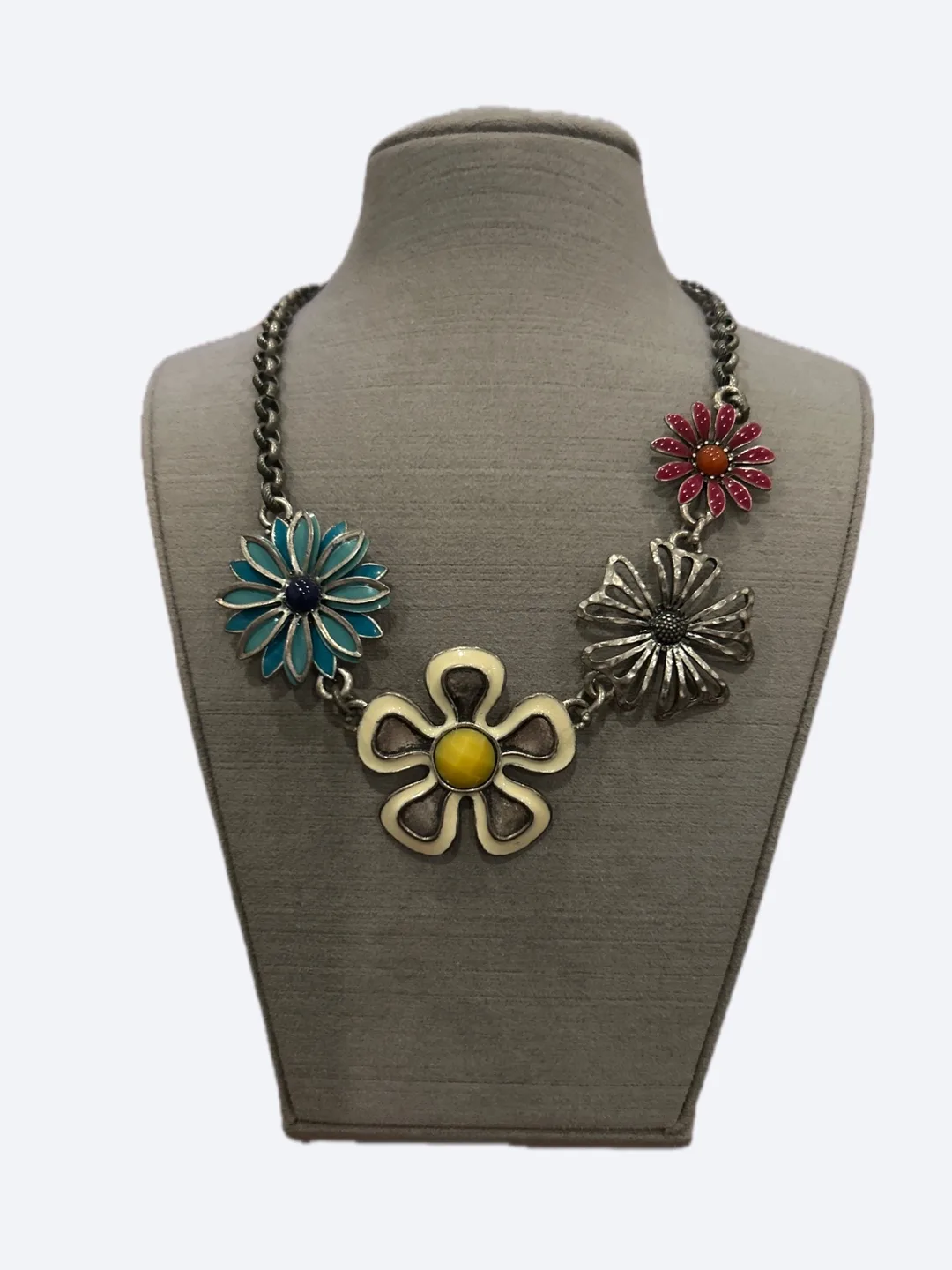 Flower Statement Necklace (Reversible)