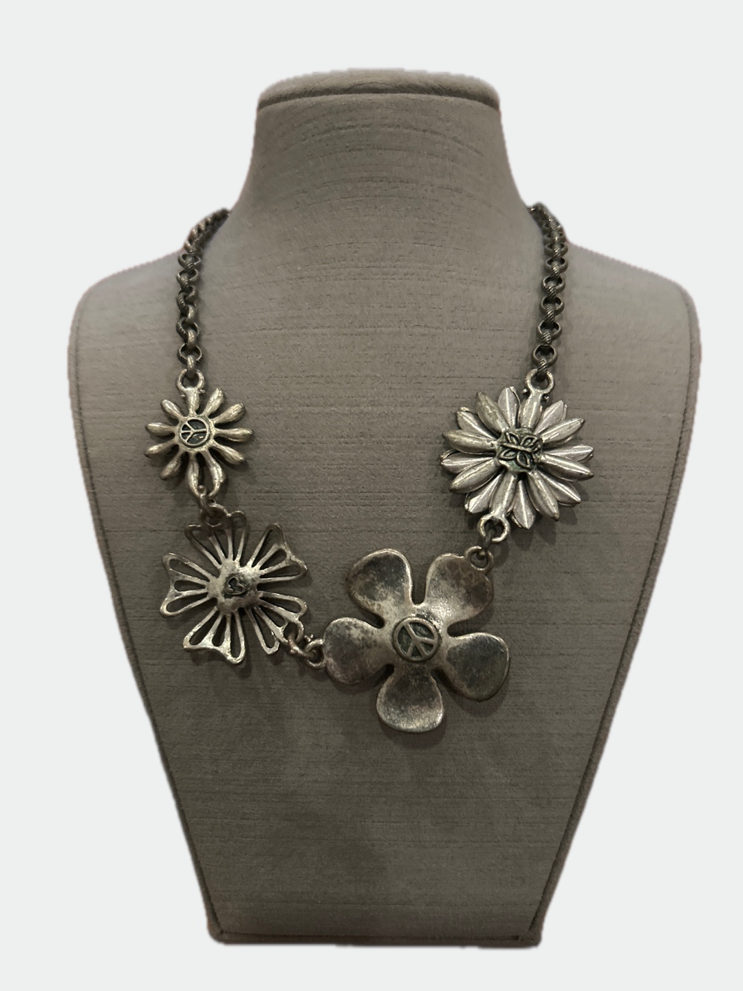 Flower Statement Necklace (Reversible) - photo 3