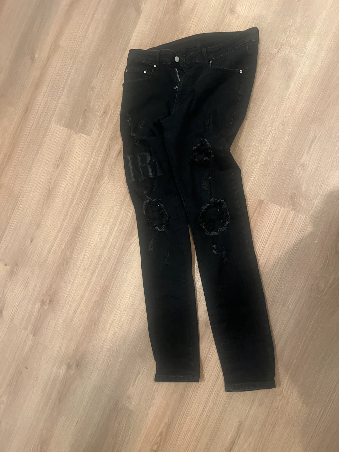 Amiri Black Distressed Jeans