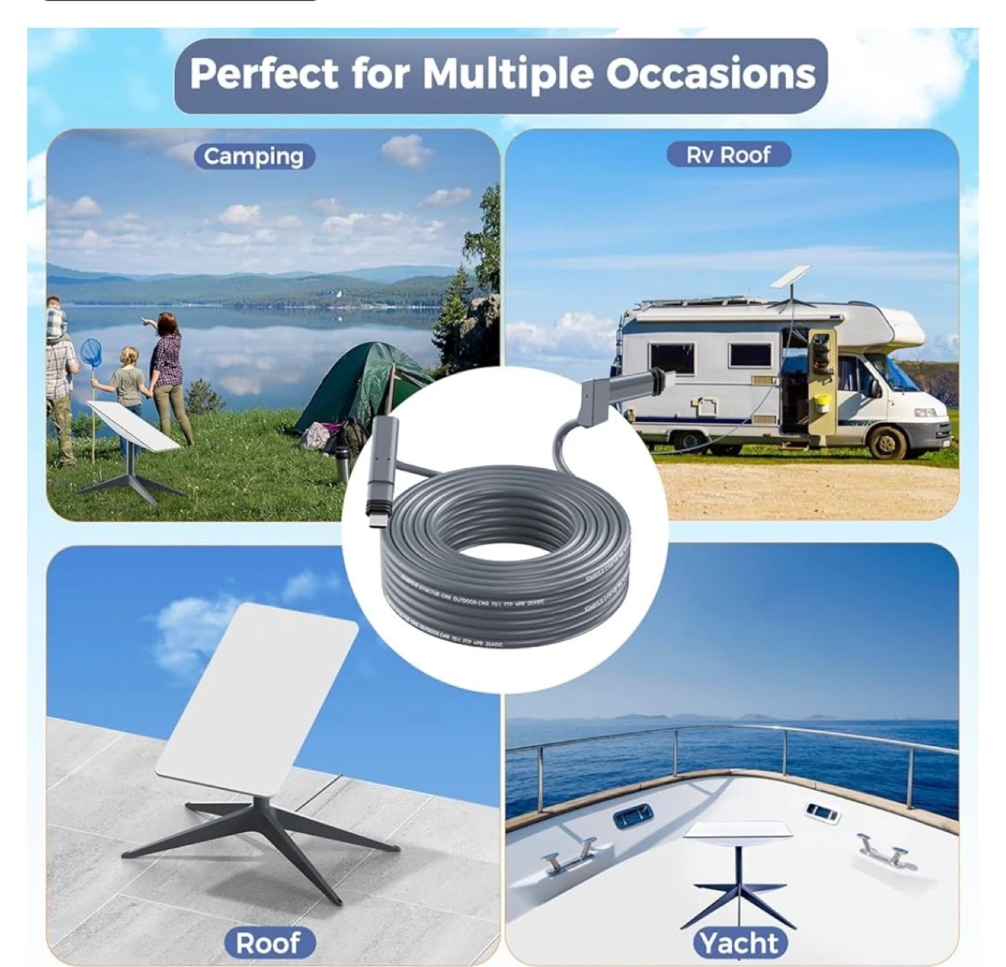 Starlink Gen 2 75FT Waterproof Extension Cable - photo 5