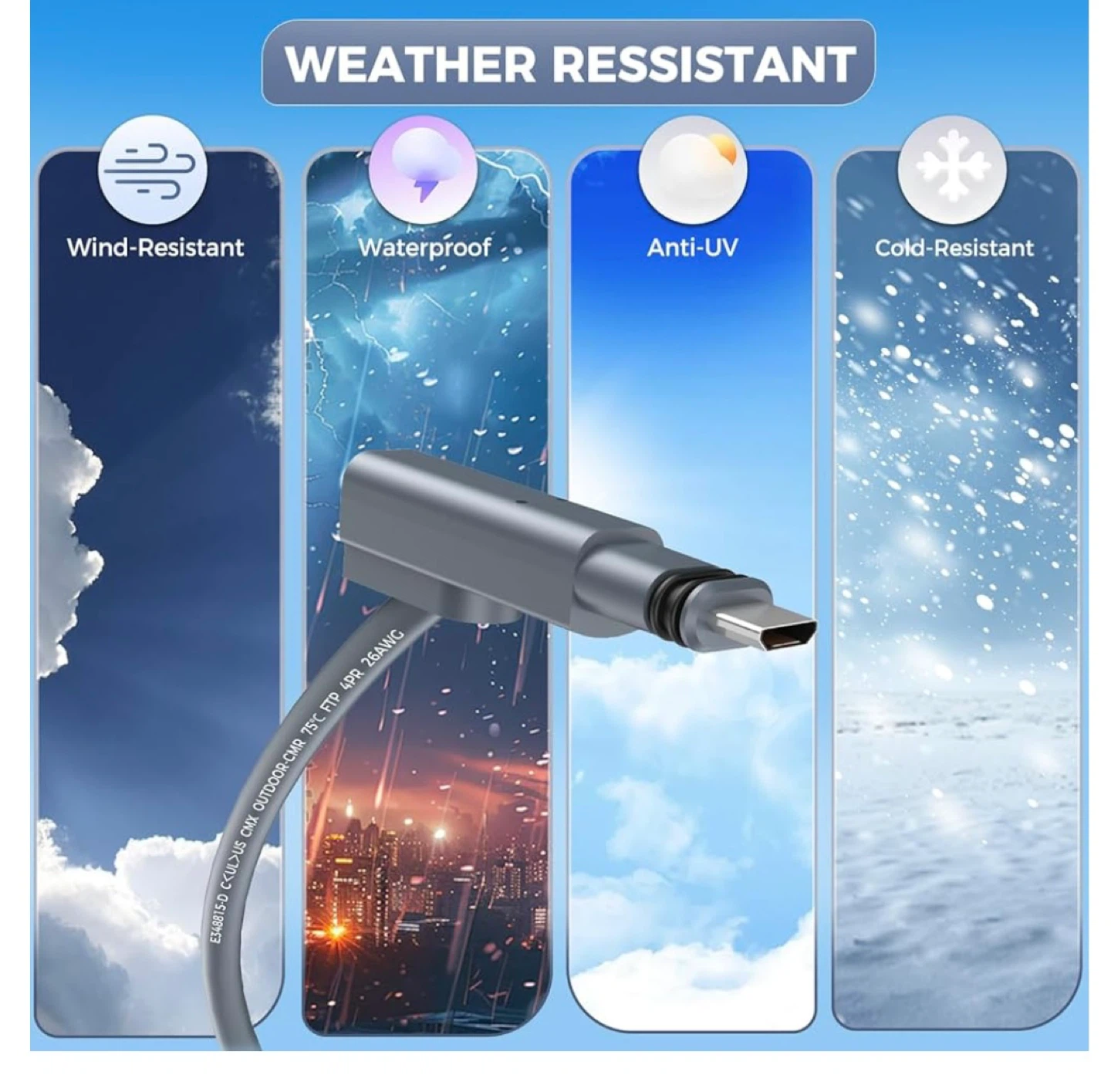 Starlink Gen 2 75FT Waterproof Extension Cable - photo 3