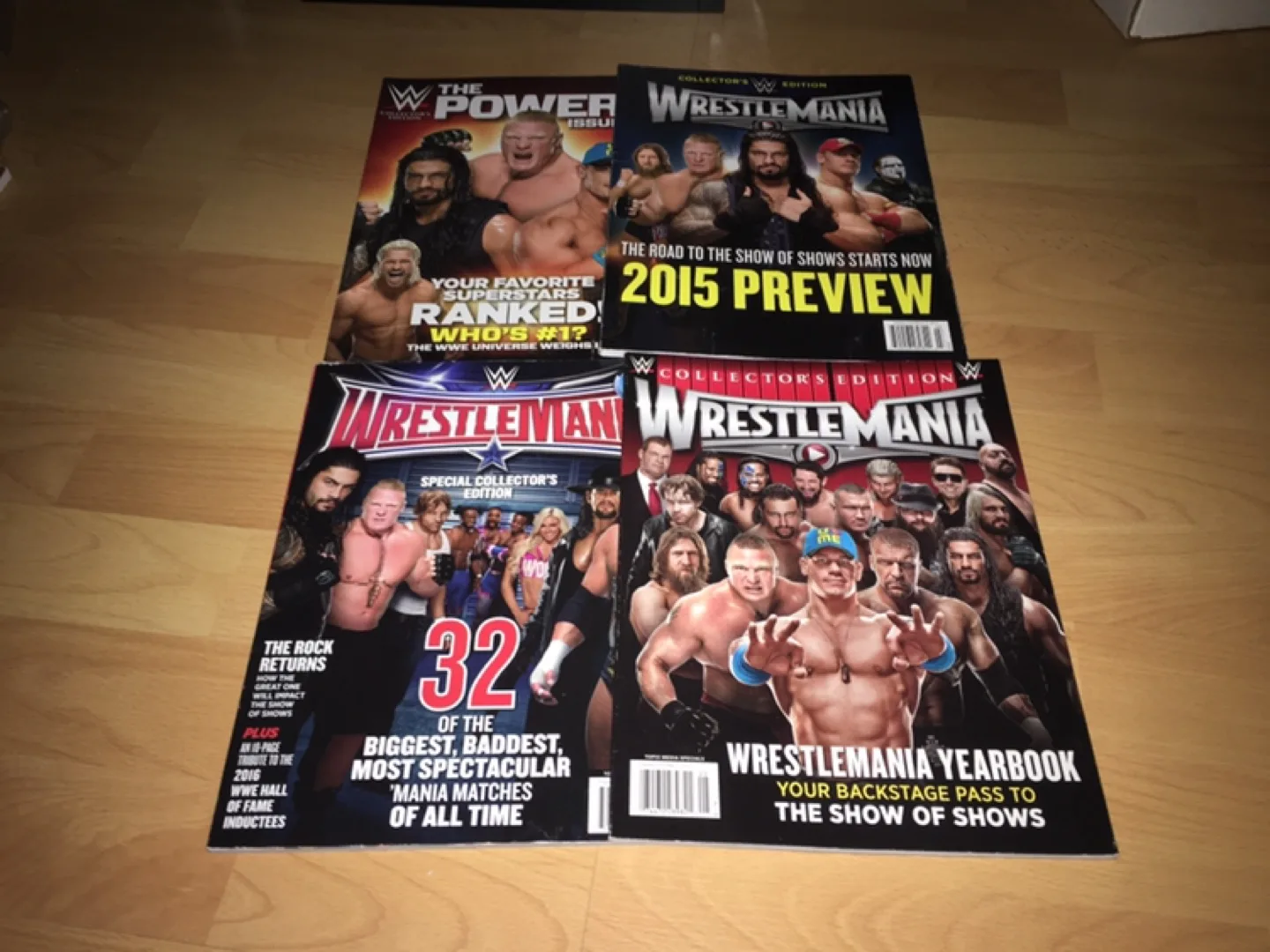 (All 4 for $20) WWE Wrestling Collector's Edition Magazines thumbnail