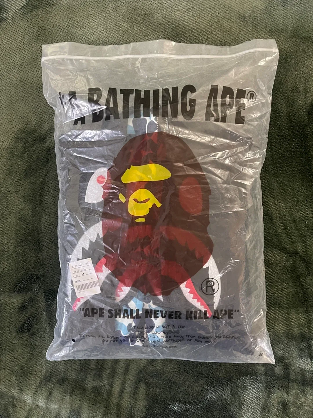 A Bathing Ape (BAPE) Shark Full Zip Hoodie - Black, M image indicator(3)